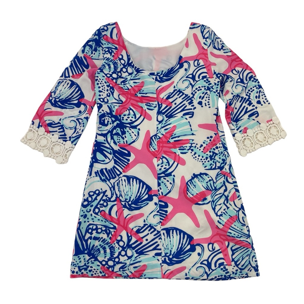 Lilly Pulitzer Starfish Harbor Tunic Dress Small Blue & Pink - Picture 9 of 16